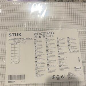 IKEA STUK White Hanging Storage